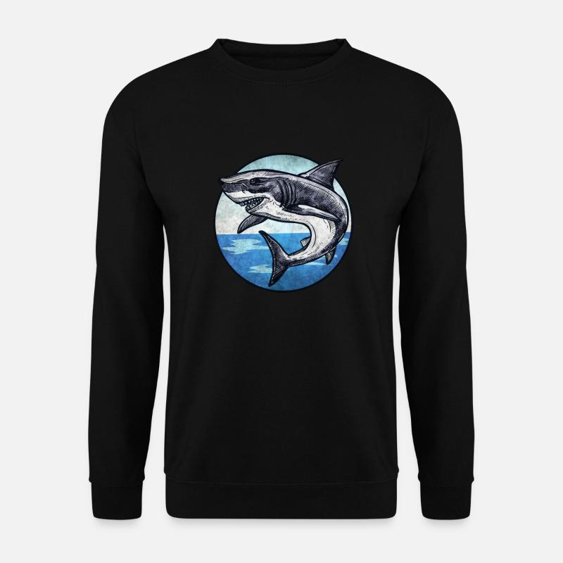 Megalodon - Unisex Pullover - Schwarz
