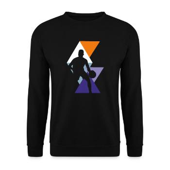 Basketball rebound - Unisex Sweatshirt - black - Front - Alina (178cm) & Michal (187cm)