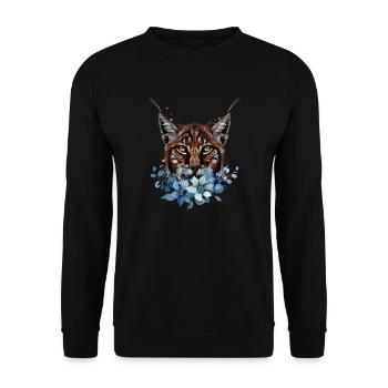 Lynx - Unisex Sweatshirt - black - Front - Alina (178cm) & Michal (187cm)