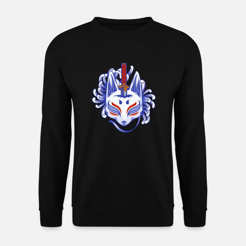 Kitsune fox - Unisex Sweatshirt - black