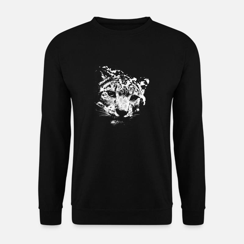 Schneeleopard - Unisex Pullover - Schwarz