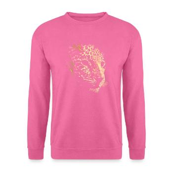 Schneeleopard - Unisex Pullover - Pink - Vorne