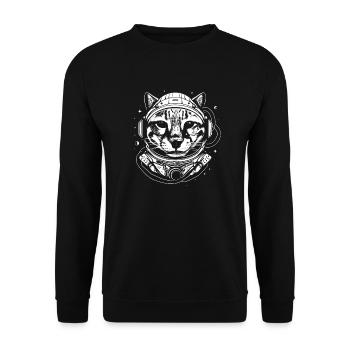 Ocelot - Unisex Sweatshirt - black - Front - Alina (178cm) & Michal (187cm)