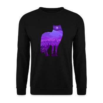Timber Wolf - Unisex Pullover - Schwarz - Vorne - Alina (178cm) & Michal (187cm)