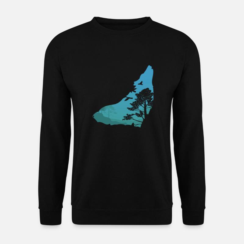 Timber wolf - Unisex Sweatshirt - black