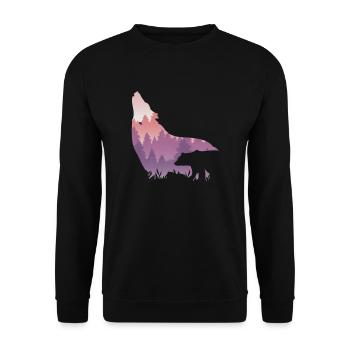 Timber Wolf - Unisex Pullover - Schwarz - Vorne - Alina (178cm) & Michal (187cm)