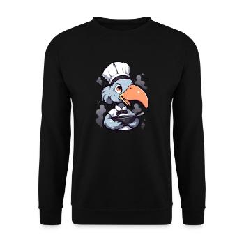Bec-en-sabot Koch - Sweat-shirt Unisexe - noir - Devant - Alina (178cm) & Michal (187cm)