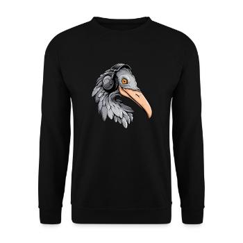 Jeux de Shoebill - Sweat-shirt Unisexe - noir - Devant - Alina (178cm) & Michal (187cm)