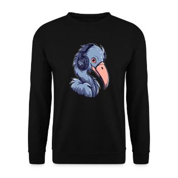 Jeux de Shoebill - Sweat-shirt Unisexe - noir - Devant - Alina (178cm) & Michal (187cm)