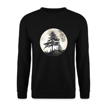Kiefer - Unisex Pullover - Schwarz - Vorne - Alina (178cm) & Michal (187cm)