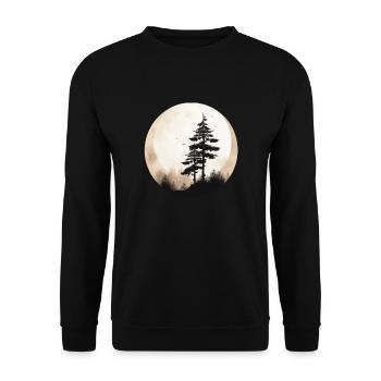 Kiefer - Unisex Pullover - Schwarz - Vorne - Alina (178cm) & Michal (187cm)