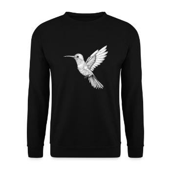 Colibri - Sweat-shirt Unisexe - noir - Devant - Alina (178cm) & Michal (187cm)