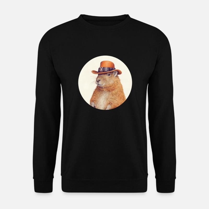 Capybara Cowboy - Sweat-shirt Unisexe - noir