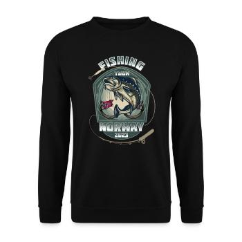 Norway Fishing Tour 2023 - Unisex Sweatshirt - black - Front - Alina (178cm) & Michal (187cm)