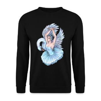 Ballett Tänzerin Schwanensee Schwan Tütü Tanzen - Unisex Pullover - Schwarz - Vorne - Alina (178cm) & Michal (187cm)