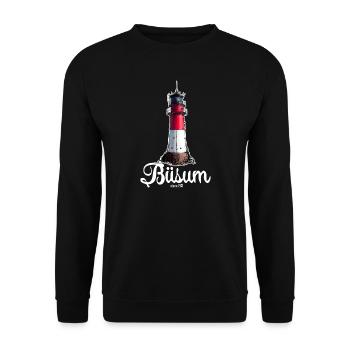 Phares de Büsum - Mer du Nord Côte de la mer du Nord - Sweat-shirt Unisexe - noir - Devant - Alina (178cm) & Michal (187cm)