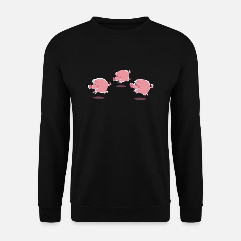 petits cochons - Sweat-shirt Unisexe - noir