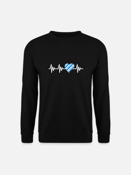 Bavaria Heartbeat - Unisex Sweatshirt - black