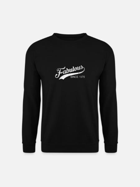 42. Geburtstag fabulous - Geschenk Jahrgang 1976 - Unisex Pullover - Schwarz