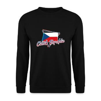 Tschechische Republik - Unisex Pullover - Schwarz - Vorne - Alina (178cm) & Michal (187cm)
