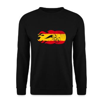 Drapeau du sport automobile espagnol - Sweat-shirt Unisexe - noir - Devant - Alina (178cm) & Michal (187cm)