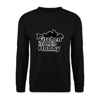 Fischen Fisch Fische Angeln Angel Love Hobby - Unisex Pullover - Schwarz - Vorne - Alina (178cm) & Michal (187cm)