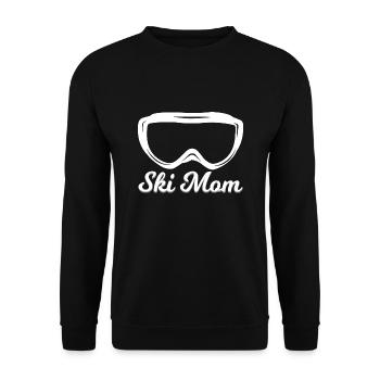 Maman skieuse - Sweat-shirt Unisexe - noir - Devant - Alina (178cm) & Michal (187cm)