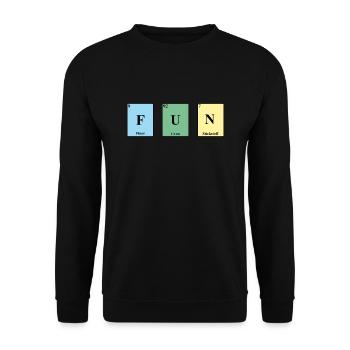 Fun Periodic Table Elements PSE - Unisex Sweatshirt - black - Front - Alina (178cm) & Michal (187cm)