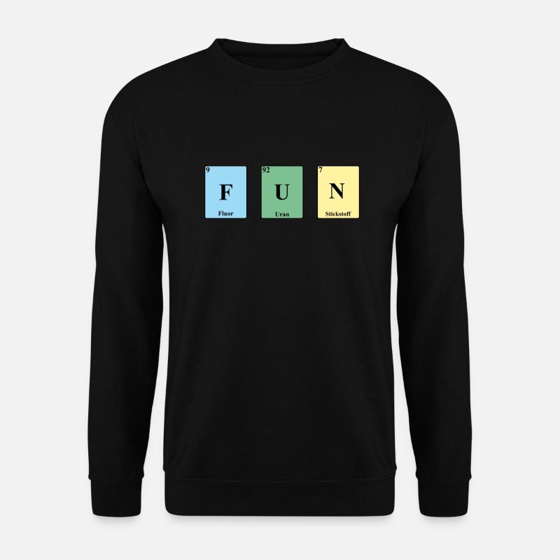 Fun Periodic Table Elements PSE - Unisex Sweatshirt - black