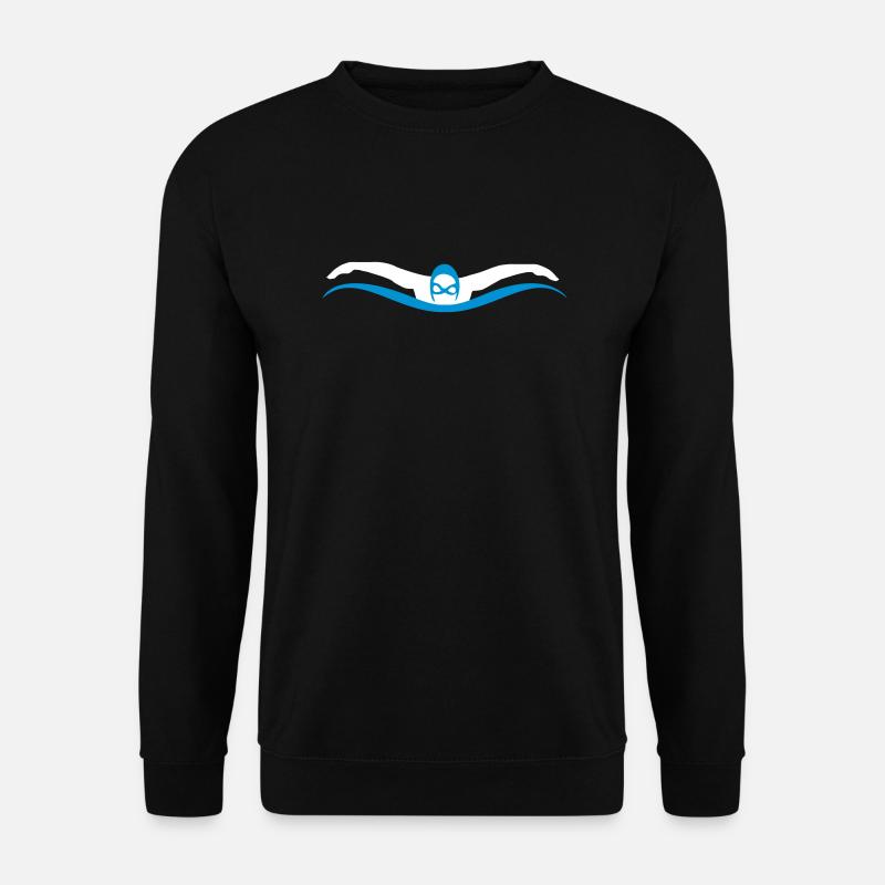 schwimmen - Unisex Pullover - Schwarz