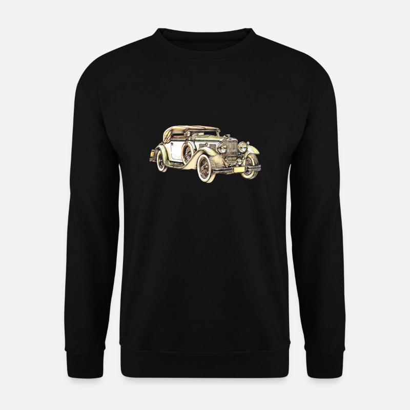 Oldtimer Auto retro - Unisex Pullover - Schwarz