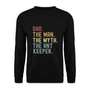 Ant - Unisex Sweatshirt - black - Front - Alina (178cm) & Michal (187cm)