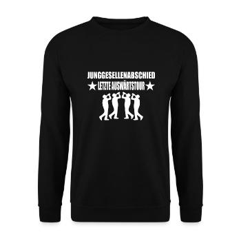 JGA - Unisex Pullover - Schwarz - Vorne - Alina (178cm) & Michal (187cm)