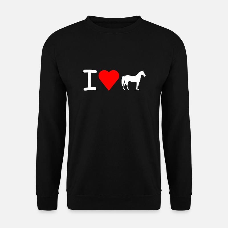 I love Pferde - Unisex Sweatshirt - black