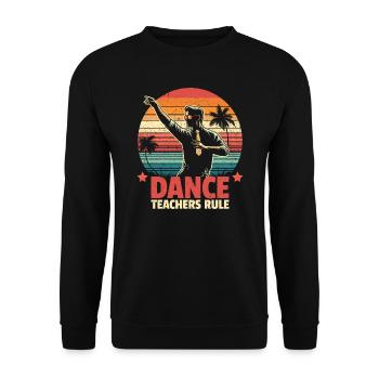 Règle des professeurs de danse - cadeau pour professeur de danse - Sweat-shirt Unisexe - noir - Devant - Alina (178cm) & Michal (187cm)