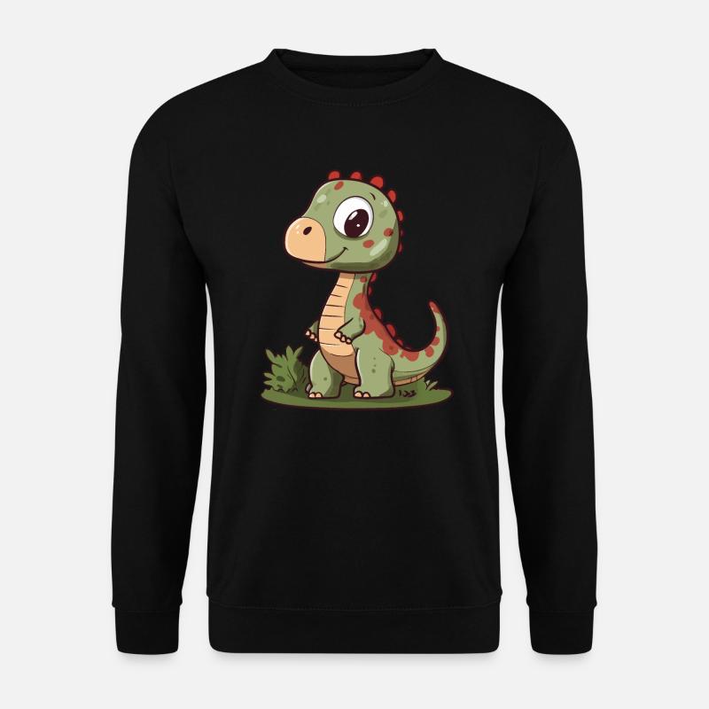Dinosaure mignon - Sweat-shirt Unisexe - noir