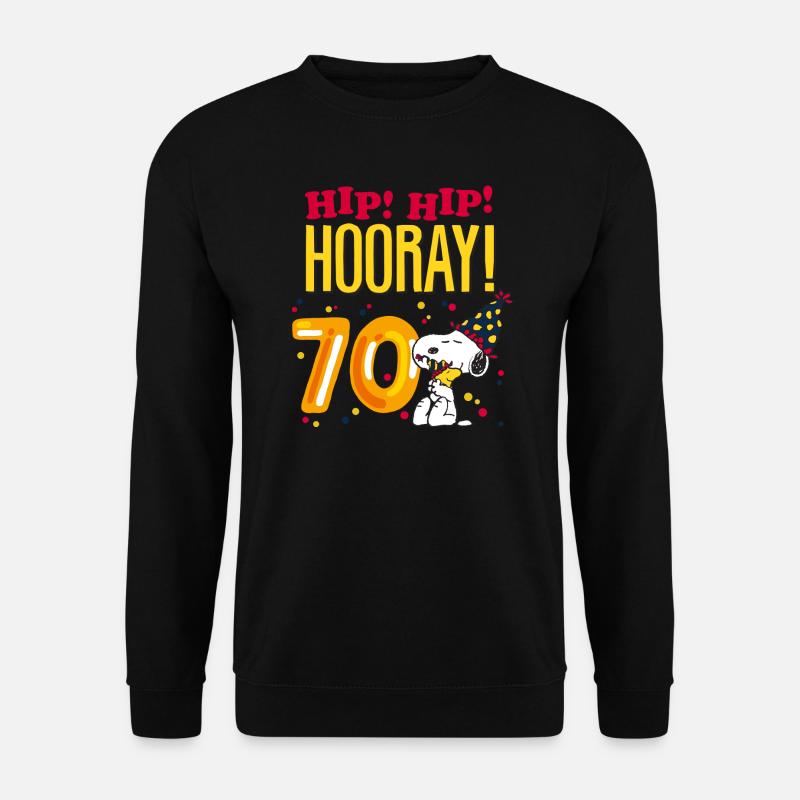 Peanuts 70 Years Birthday Design With Quote - Unisex Sweatshirt - black