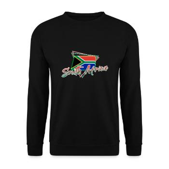 South Africa - Unisex Sweatshirt - black - Front - Alina (178cm) & Michal (187cm)