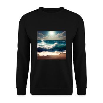 Beachies - Sweat-shirt Unisexe - noir - Devant - Alina (178cm) & Michal (187cm)