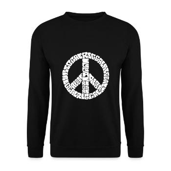 reggae - Unisex Sweatshirt - black - Front - Alina (178cm) & Michal (187cm)