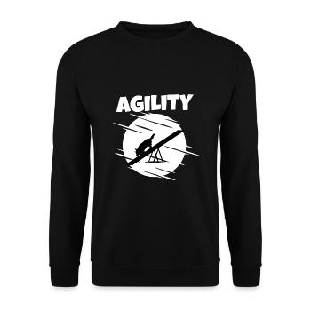 Agility Hundesport - Unisex Pullover - Schwarz - Vorne - Alina (178cm) & Michal (187cm)