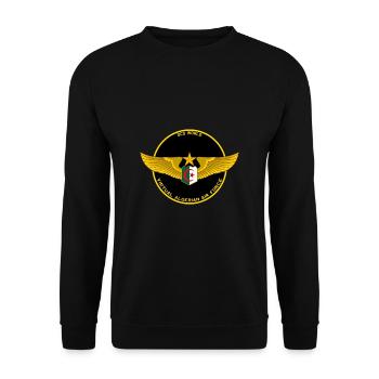 Virtual algerian air force - Sweat-shirt Unisexe - noir - Devant - Alina (178cm) & Michal (187cm)