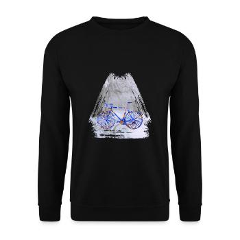 vélo hiver e 112 - Sweat-shirt Unisexe - noir - Devant - Alina (178cm) & Michal (187cm)
