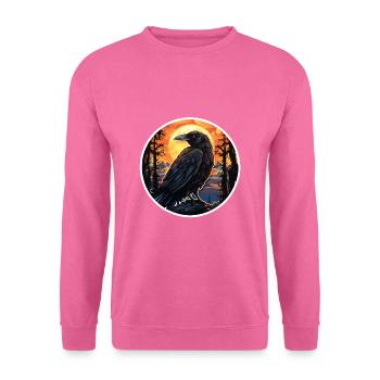 Krähe Halloween 2 - Unisex Pullover - Pink - Vorne