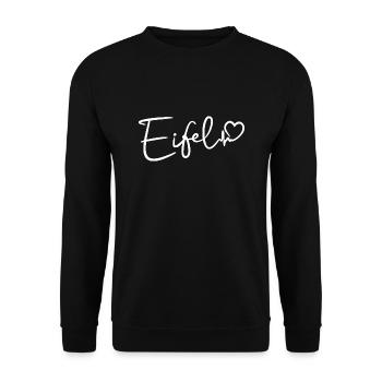 Eifel Herzschlag - Unisex Pullover - Schwarz - Vorne - Alina (178cm) & Michal (187cm)