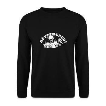 Hüttengaudi - Unisex Pullover - Schwarz - Vorne - Alina (178cm) & Michal (187cm)