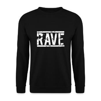 Rave Techno - Unisex Pullover - Schwarz - Vorne - Alina (178cm) & Michal (187cm)