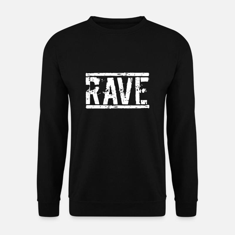 Rave Techno - Unisex Pullover - Schwarz