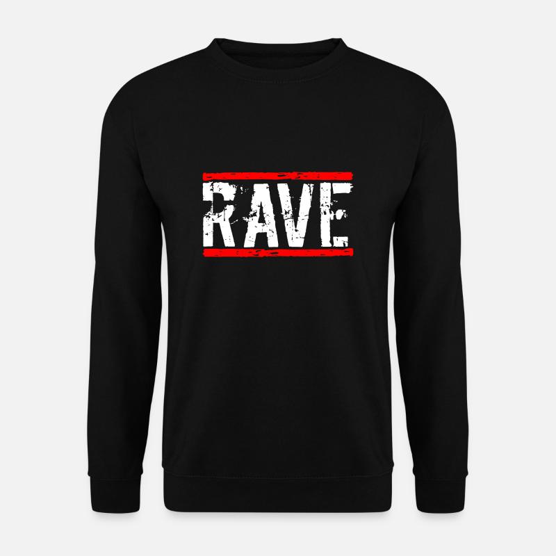 Rave techno - Sweat-shirt Unisexe - noir
