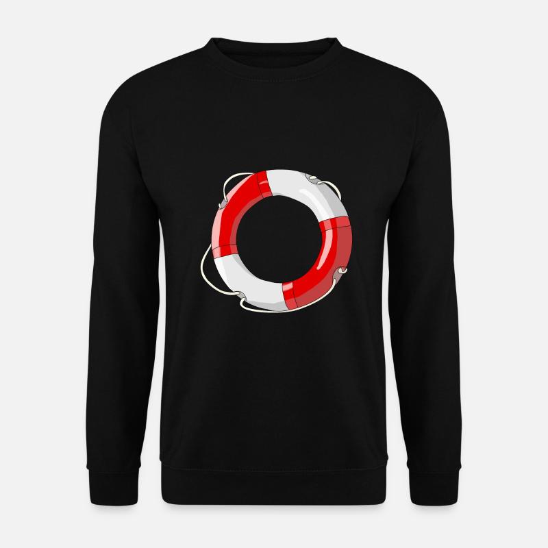 Life ring boat - Unisex Sweatshirt - black